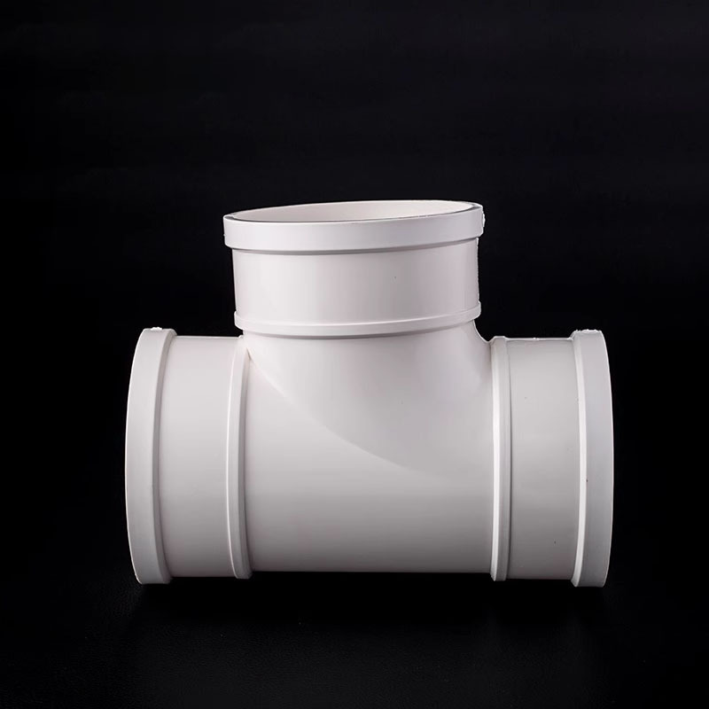 PVC Pipe Fittings Socket 4 way Tee Quick Connector Elbow Reducer Water Drainage Fittings