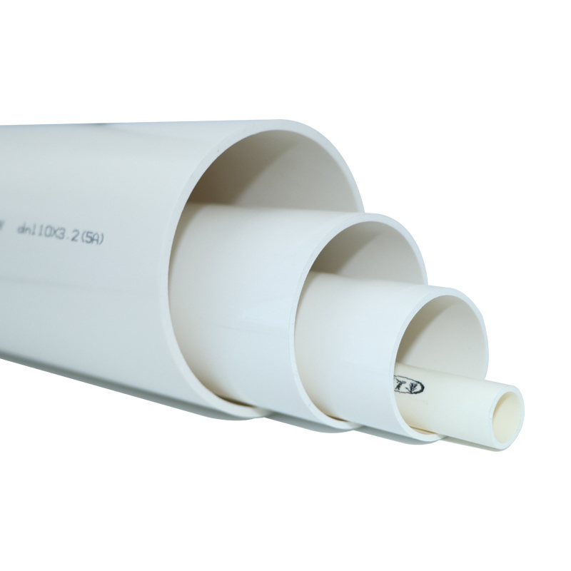 Meikang 110mm White PVC Pipe Plastic Tubes Manufacturers with ISO