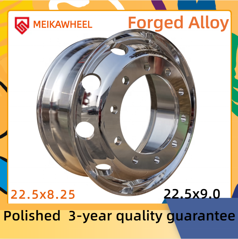 OEM MEIKA Customized  22.5 aluminum Truck Wheel or Rims for commercial truck