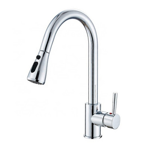 Modern Hot Cold Water Tap Flexible Pull Out Spout Kitchen Mixer 360 Degree Single Handle Pull Down Kitchen Sink Faucet