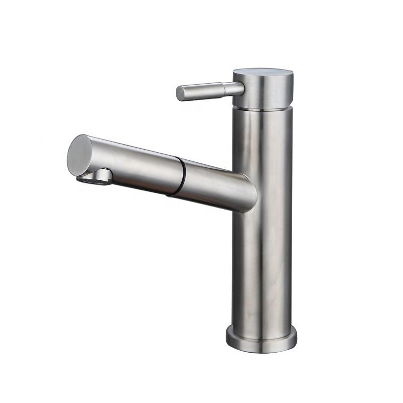 Square Kitchen Faucet Stainless Steel Pull Out Basin Mixer Faucets Low Price Bathroom Faucets