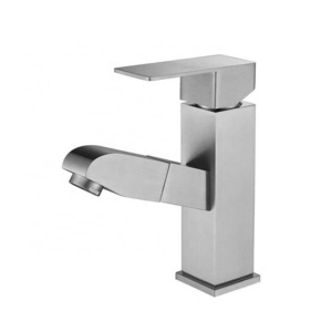 Square Kitchen Faucet Stainless Steel Pull Out Basin Mixer Faucets Low Price Bathroom Faucets