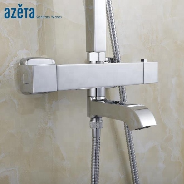 Thermostatic Cartridge Automatic Temperature Control Bathroom Hot Cold Water Bath Faucet Thermostatic Shower Mixer