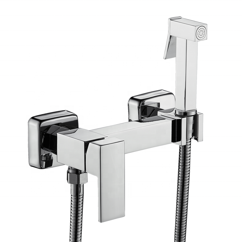 Single Handle Brass Bath Shower Mixer Taps Faucet Bidet Spray Shattaf Toilet Bidet Sprayer Set