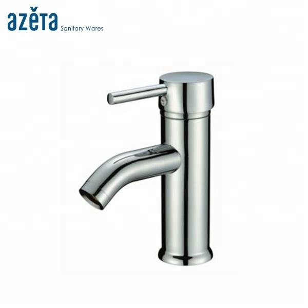 Lavatory Modern High Copper Chrome Single Hole Vanity Wash Basin Tap Brass Single Handle Cheap Bathroom Sinks Faucets