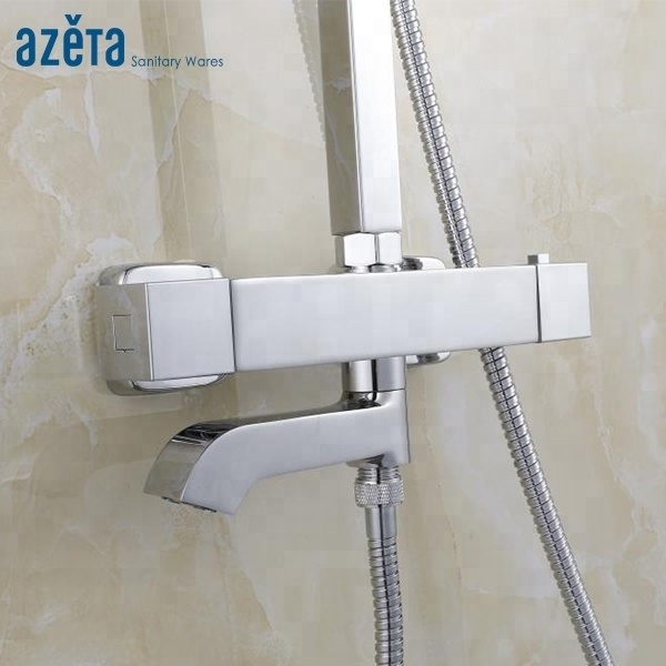 Thermostatic Cartridge Automatic Temperature Control Bathroom Hot Cold Water Bath Faucet Thermostatic Shower Mixer