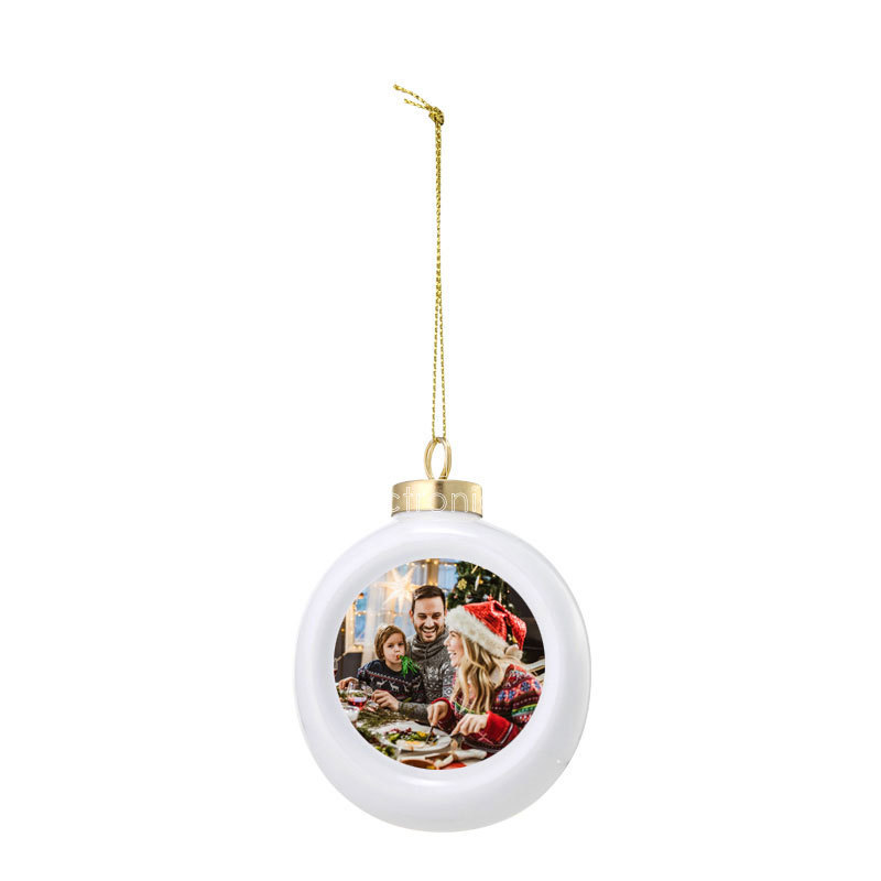 Orca Coatings Sublimation Blank Custom Ceramic Christmas Baubles