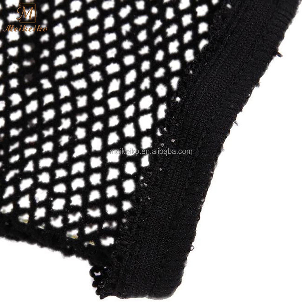 Wholesale NEW Fashion Weaving Cap Stretchable Elastic Hair Net Top Open Snood Wig Cap Hairnet Hair Mesh