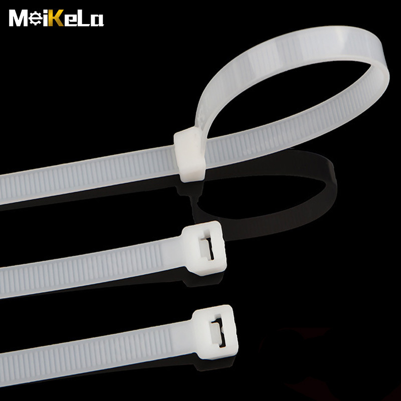 MeiKeLa Nylon 66 pa 66 material plastic nylon cable tie supplier cable clamp strap wraps