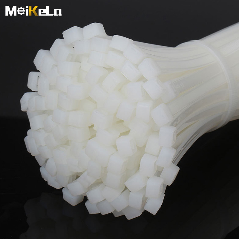 MeiKeLa Nylon 66 pa 66 material plastic nylon cable tie supplier cable clamp strap wraps