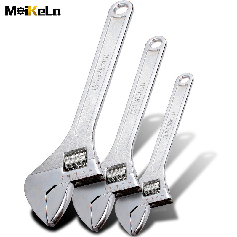 MeiKeLa Carbon Steel Spanner Stamped Wrench Adjustable Wrench for Household 6