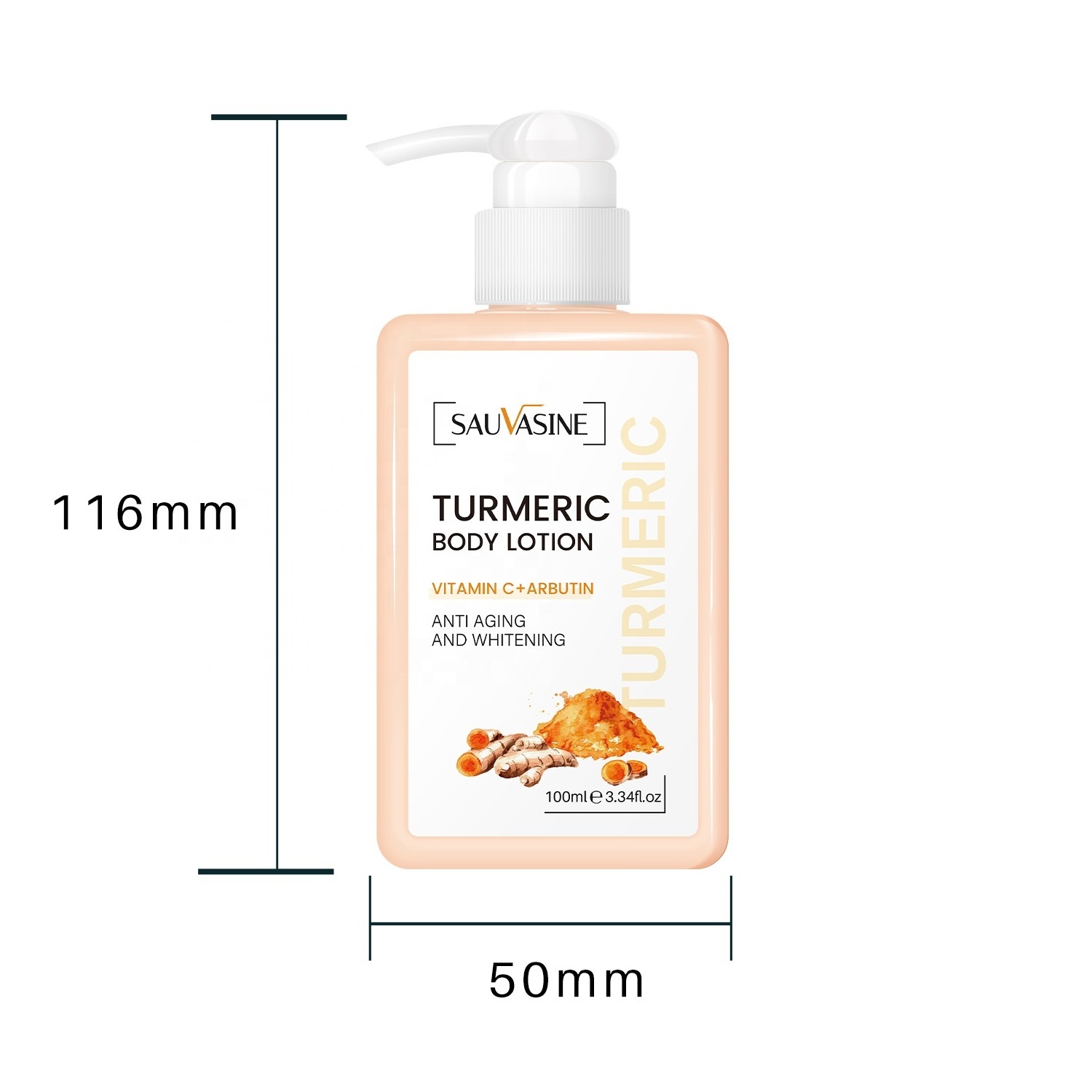 SAUVASINE Turmeric Body Milk brightens and nourishes the skin with warmth and moisture