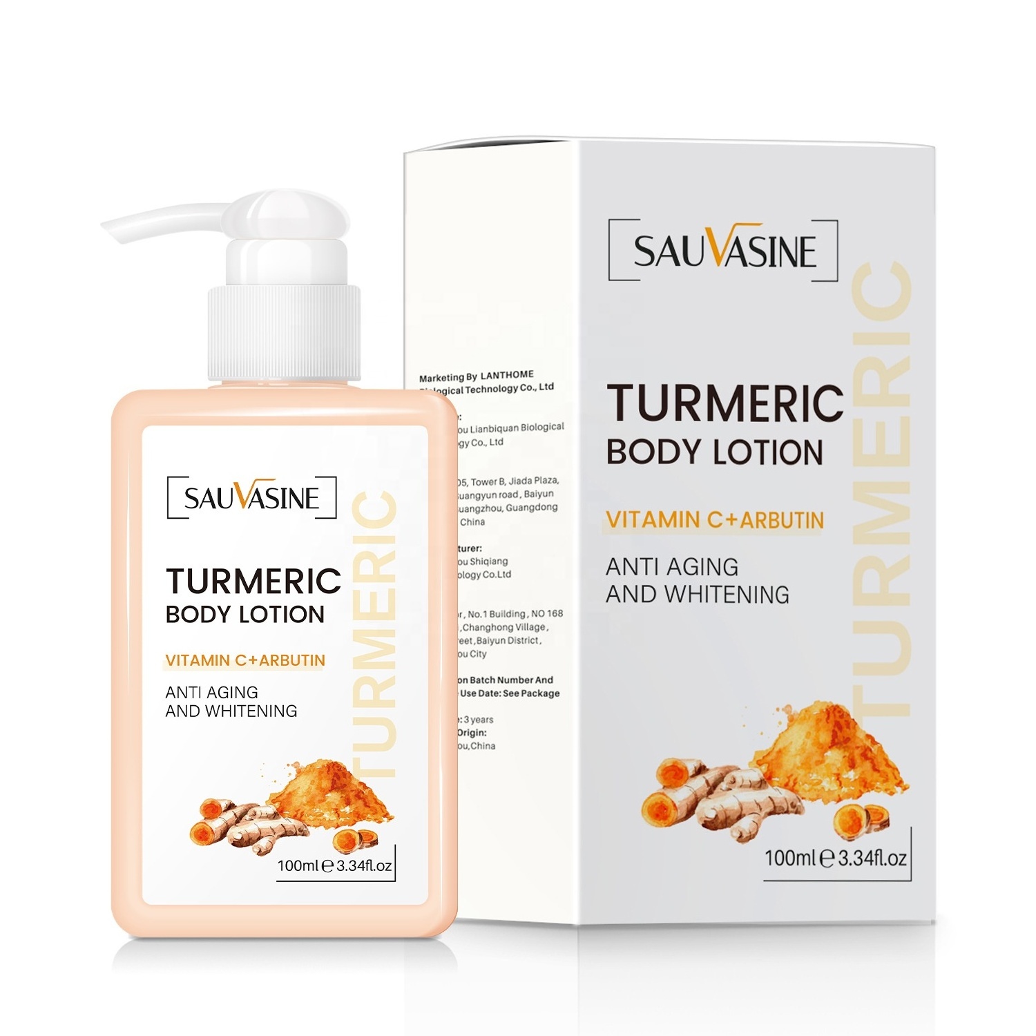 SAUVASINE Turmeric Body Milk brightens and nourishes the skin with warmth and moisture