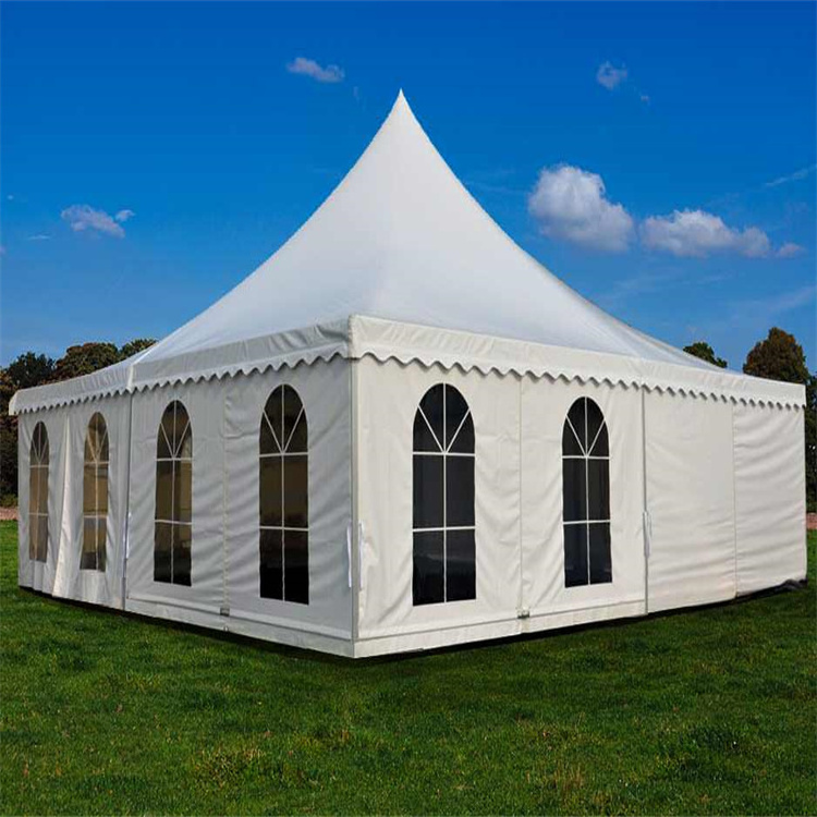 Aluminum Alloy PVC Pagoda Tent for Weddings and Parties 10mx10m 5mx5m Gazebo Outdoor Events Tent