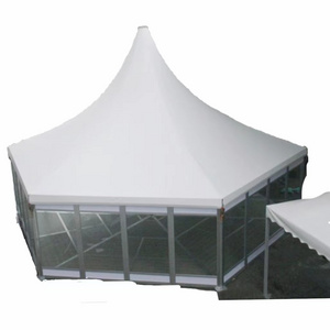 Gorgeous Octagon Gazebo Glass Weatherproof Anti-snow Pagoda Trade Show Tent for Exhibition