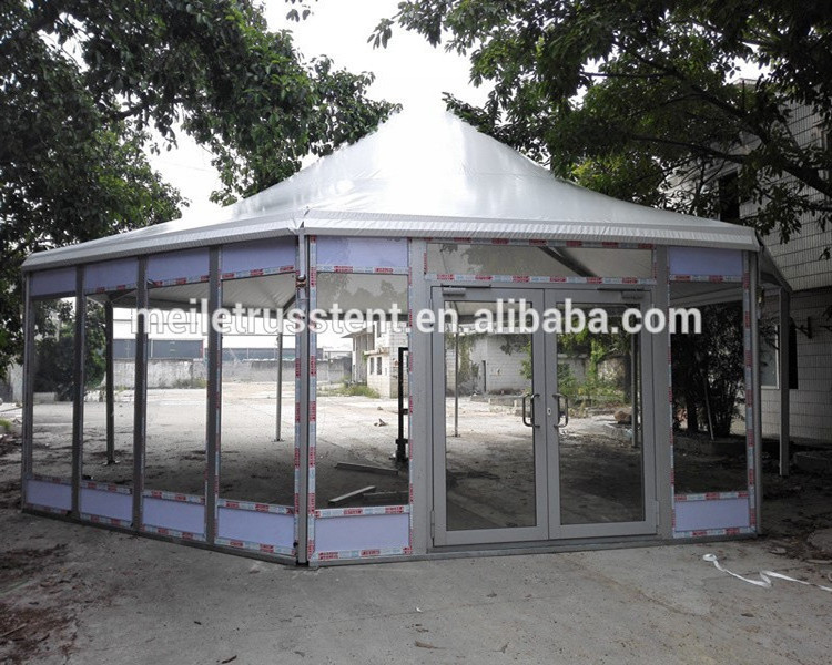 Waterproof luxury clear party event tent outdoor pagoda gazebo tent with glass wall