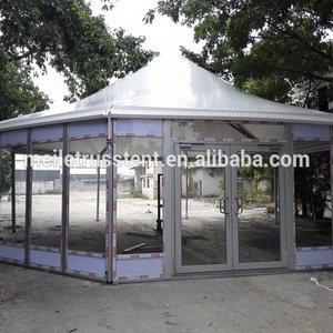 Waterproof luxury clear party event tent outdoor pagoda gazebo tent with glass wall