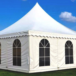 Luxury Outdoor Aluminum Pagoda Tent 8x8m Large Party Event Tent Elegant Church Venue Shelter