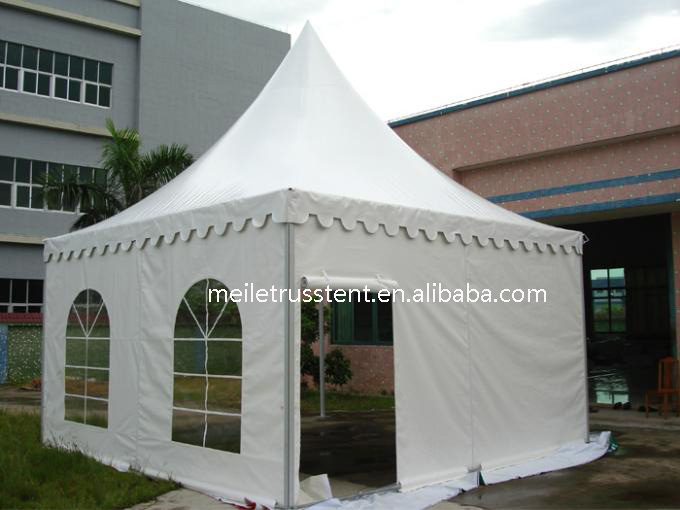 Customized 4x4m PVC Pagoda Tent Waterproof Gazebo Canopy for Outdoor Events Small Garden Party Tent with 5m Frame Exhibitions