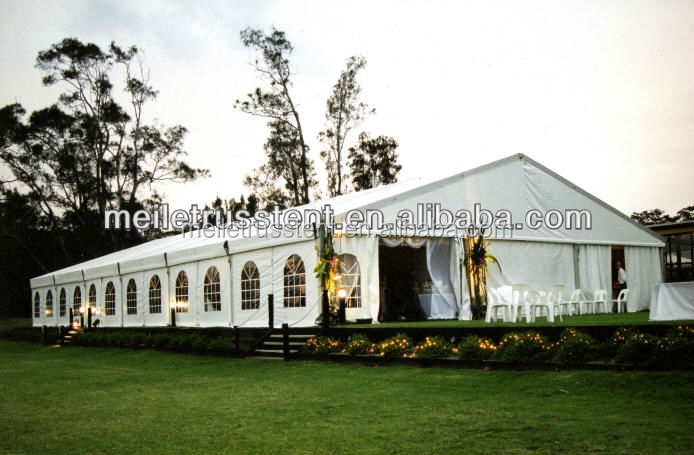 Customized Double-Layer PVC & Polyester Wedding Marquee Tent Waterproof Aluminum Pole for Outdoor Events & Parties Warehouses