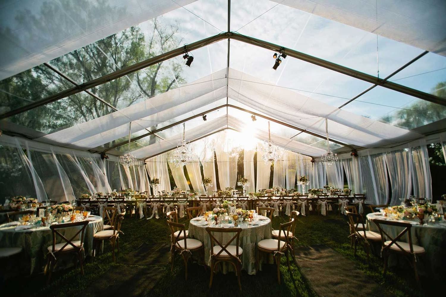 Clear Roof Top Aluminum Frame Commercial Trade Show Event Tent Luxury Transparent PVC Hotel Wedding Church Party Marquee