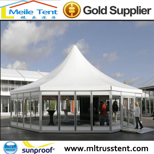 High Quality  Octagon Pagoda Trade Show Canopy Tent Wedding Party Pagoda Polygonal Tent