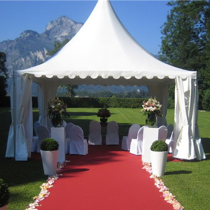 trade show marquee tent pagoda tent with curtains for backyard party  wedding tent 150 people