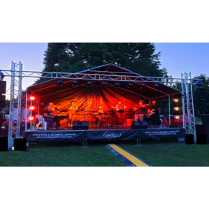 Aluminum Stage Lighting Speaker Box Fork Truss Tower Array Line Speaker Stand Truss for Weddings Projects