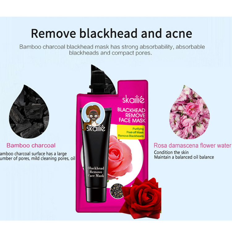 Bamboo charcoal blackhead tearing facial maskss black carbon face mask facemask skin care masks of blackhead