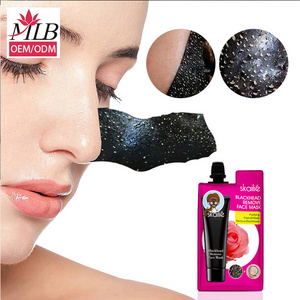 Bamboo charcoal blackhead tearing facial maskss black carbon face mask facemask skin care masks of blackhead