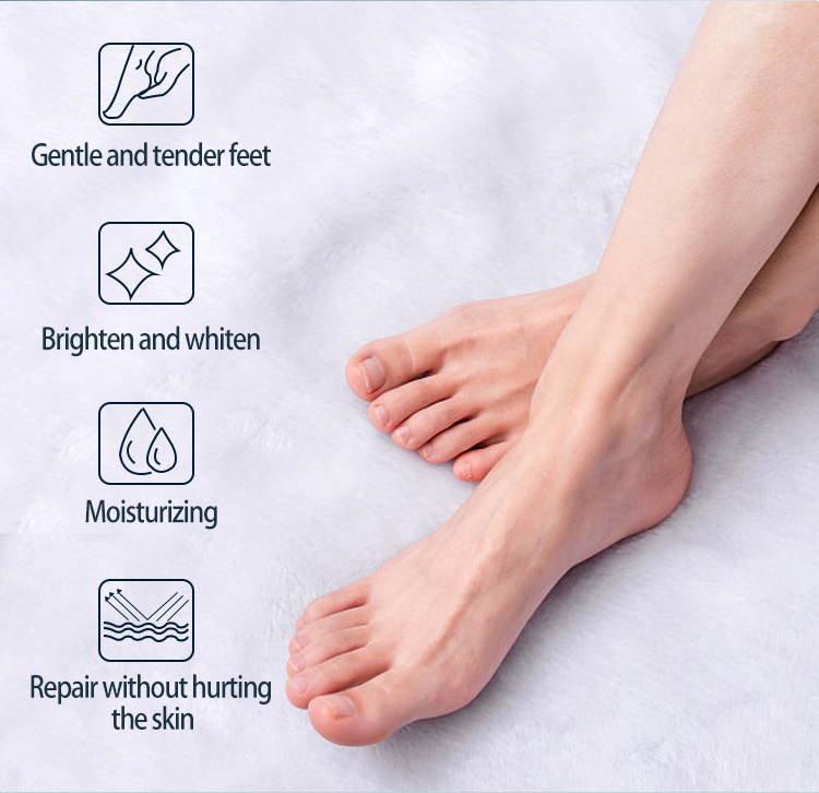 Moisturising nourishing foot care mask oem shea butter moisturize collagen socks feet footmask moisture spa gloves for foot