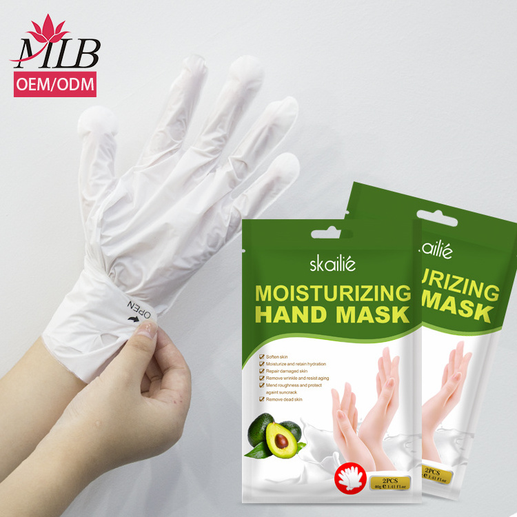 Wholesale collgen hand masker moisturizing hand feet whitening mask gloves maker moustiruzing hand and foot gloves exfoliation