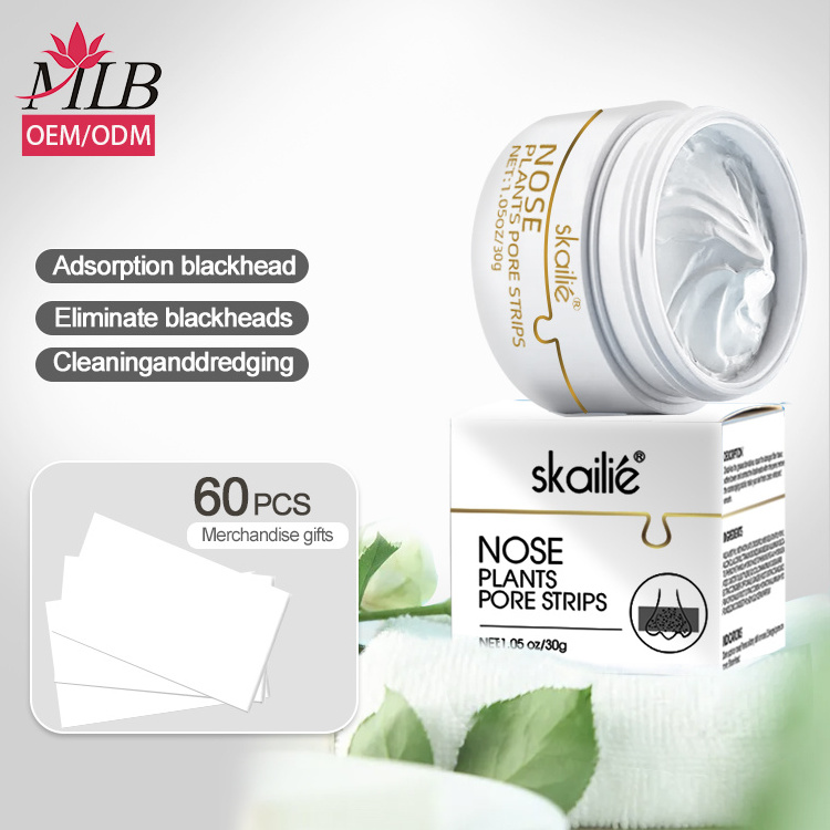 MLB Bamboo Activated Charcoal Peeling Off Nose Mask Blackhead Remover Mask White Cream Nose Cleaning Pore Strips