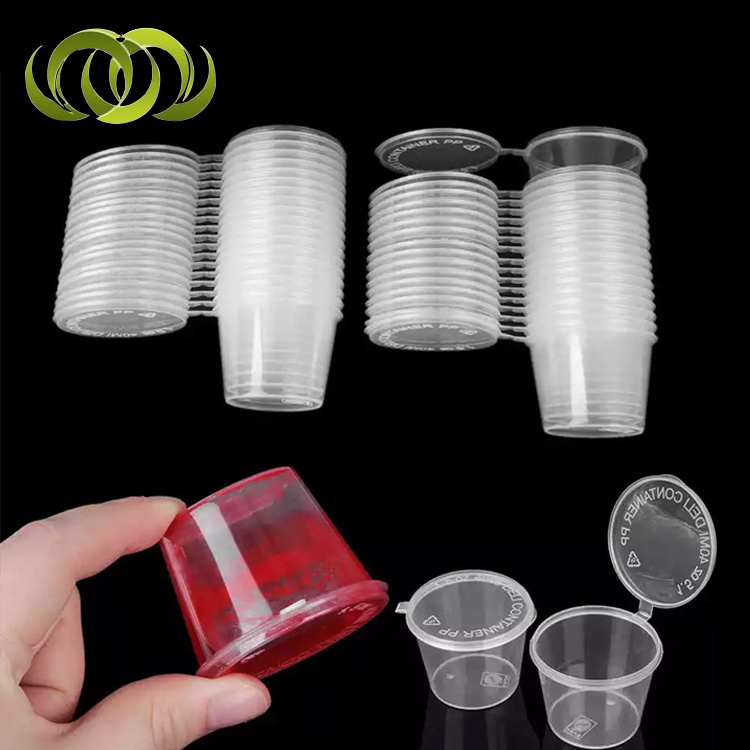 Good Price Take Away Picnic Use Small 1oz Sauce  Pp Disposable Sauce Cup Disposable Plastic Food Container