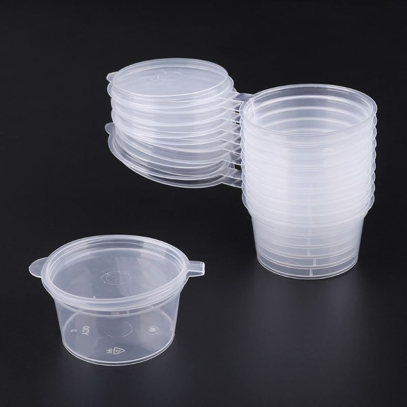 Good Price Take Away Picnic Use Small 1oz Sauce  Pp Disposable Sauce Cup Disposable Plastic Food Container