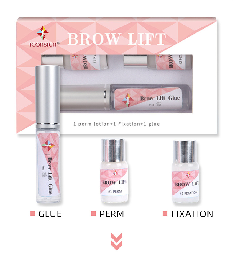 Eye Brow lamination eyebrow lamination kit brow lift kit private label step 1 step2 glue