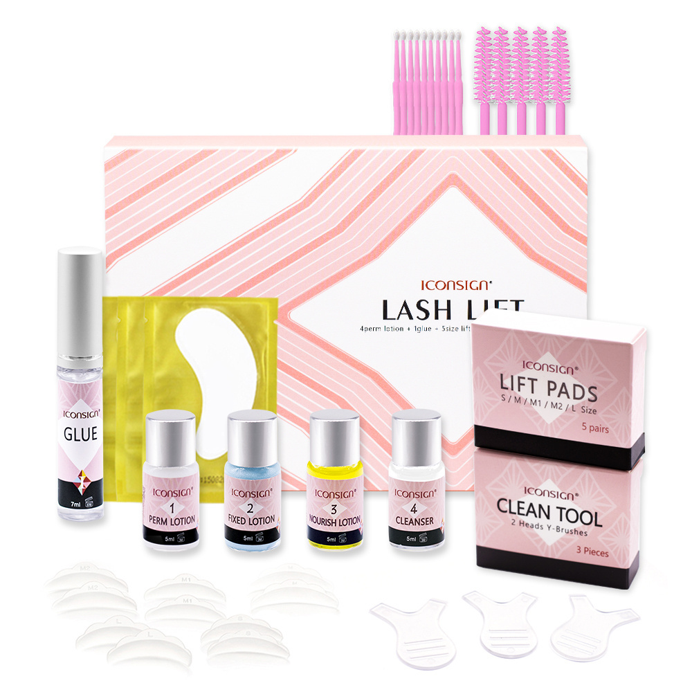 Iconsign eyelash lift kit eyelash perming kit set lash lift kit with logo