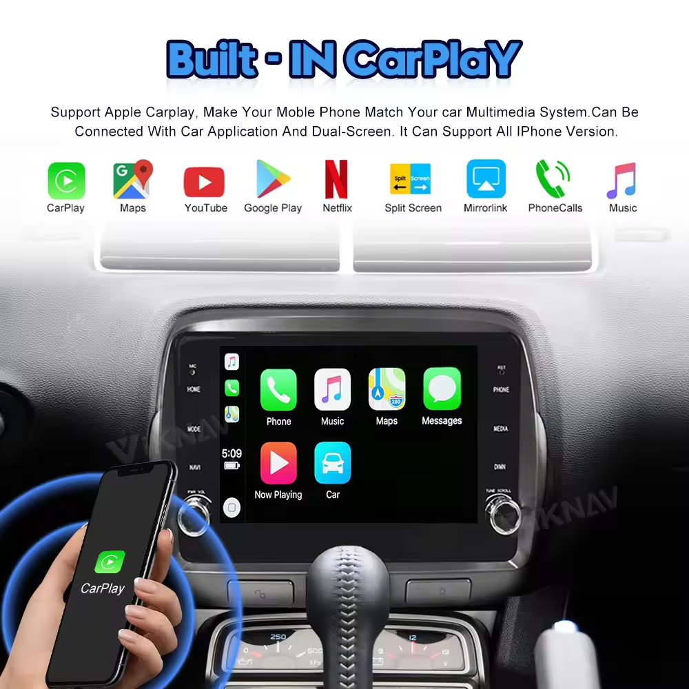 For Chevrolet Camaro 2010-2015 Android Car Head Unit Autoradio GPS Multimedia Navi Wifi BT RDS Android Auto|Carplay 4G