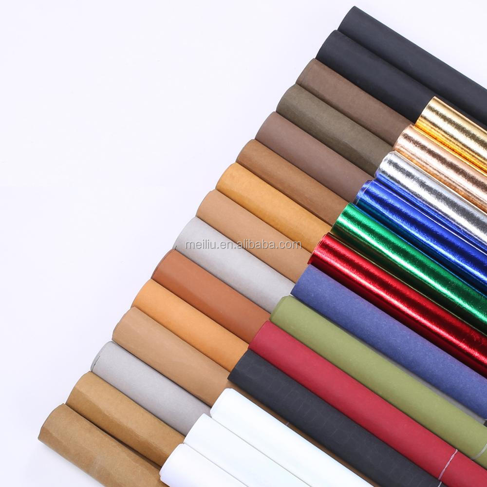 Washable Kraft  Paper 0.55mm Oekotex Certified Washable Jacron Paper Craft Fabric Faux Leather For Making Bag and DIY Bag