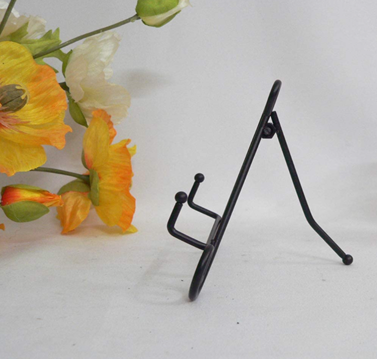 Desktop Iron Display Stand for Holding Pictures Art Design Wrought Iron Easel