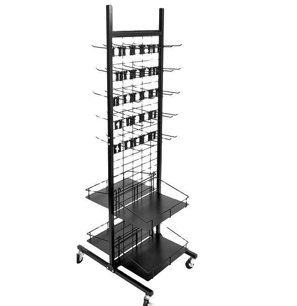 Customized Manufacturer for Metal Rolling Display Stand with Hooks Merchandising Racks