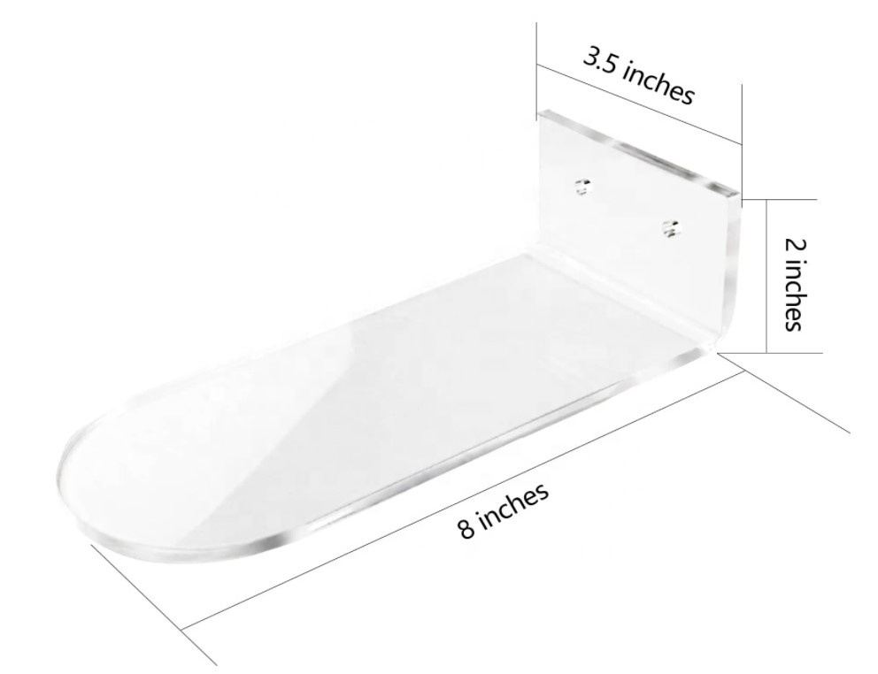 Shoe Store Floating Shoe Display Shelf Wall Mount Clear Acrylic Sneaker Shelves