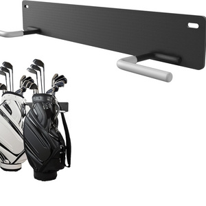 Durable Wall Mount Golf Bag Storage Display Racks Metal Hanger Golf Club Golf Bag Wall Mount Rack