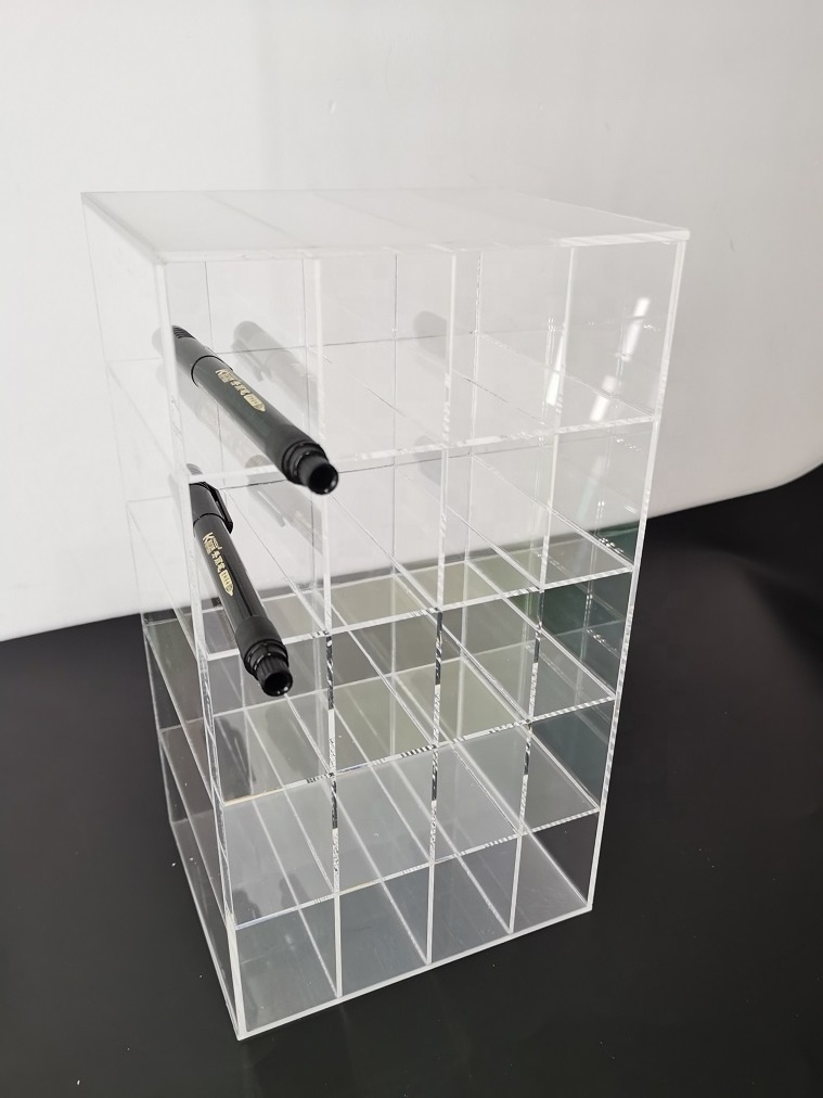 Desktop Stationary Display Marker Storage Box Mark Pen Display Rack Acrylic Pen Display Box