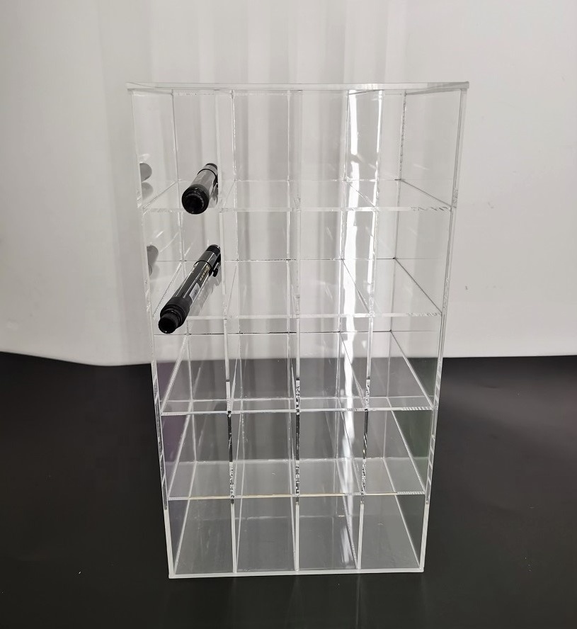 Desktop Stationary Display Marker Storage Box Mark Pen Display Rack Acrylic Pen Display Box