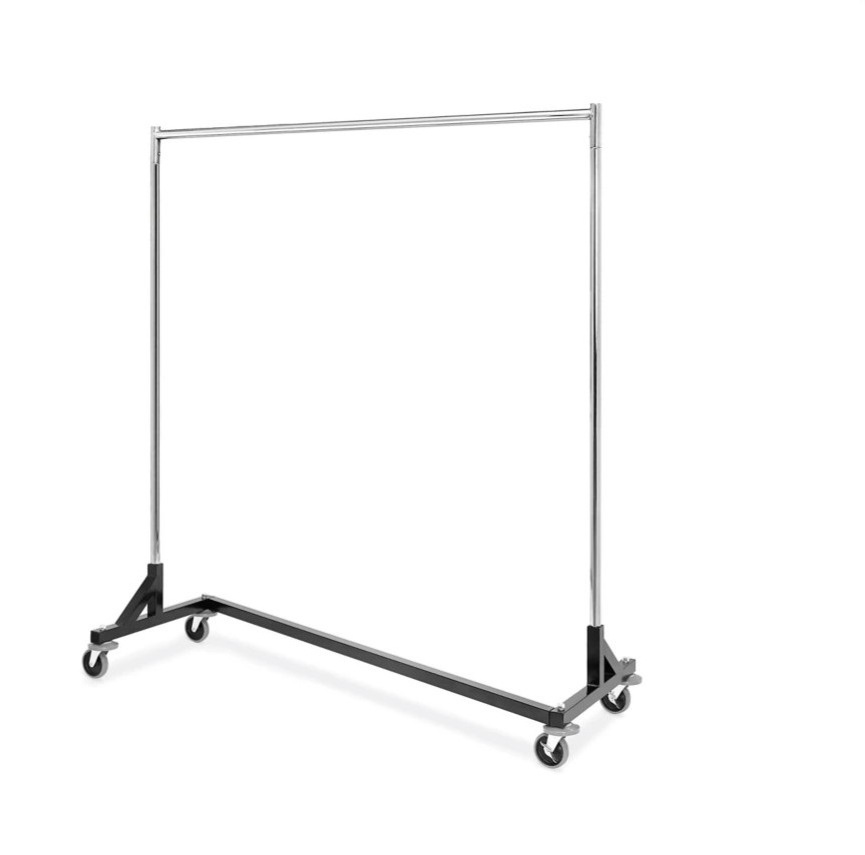 Supermarket Retail Boutique Store Metal Display Racks Clothing Display Rolling Z-Rack