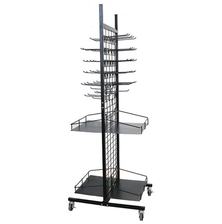 Customized Manufacturer for Metal Rolling Display Stand with Hooks Merchandising Racks