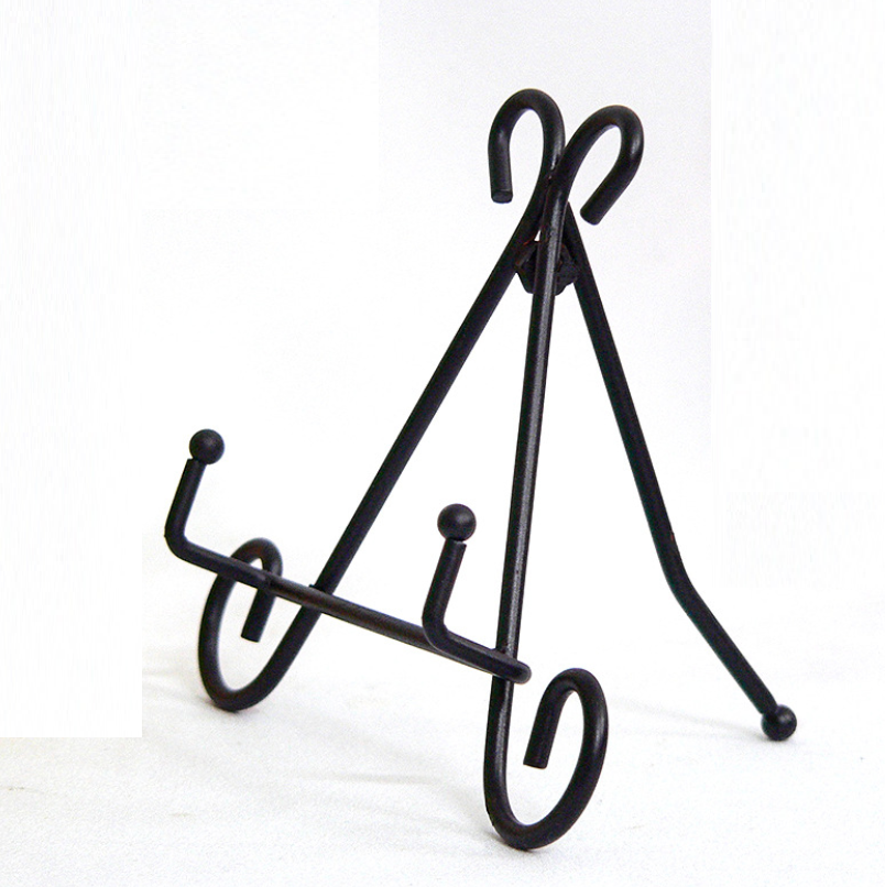 Desktop Iron Display Stand for Holding Pictures Art Design Wrought Iron Easel