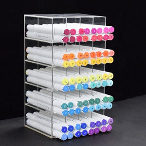 Desktop Stationary Display Marker Storage Box Mark Pen Display Rack Acrylic Pen Display Box