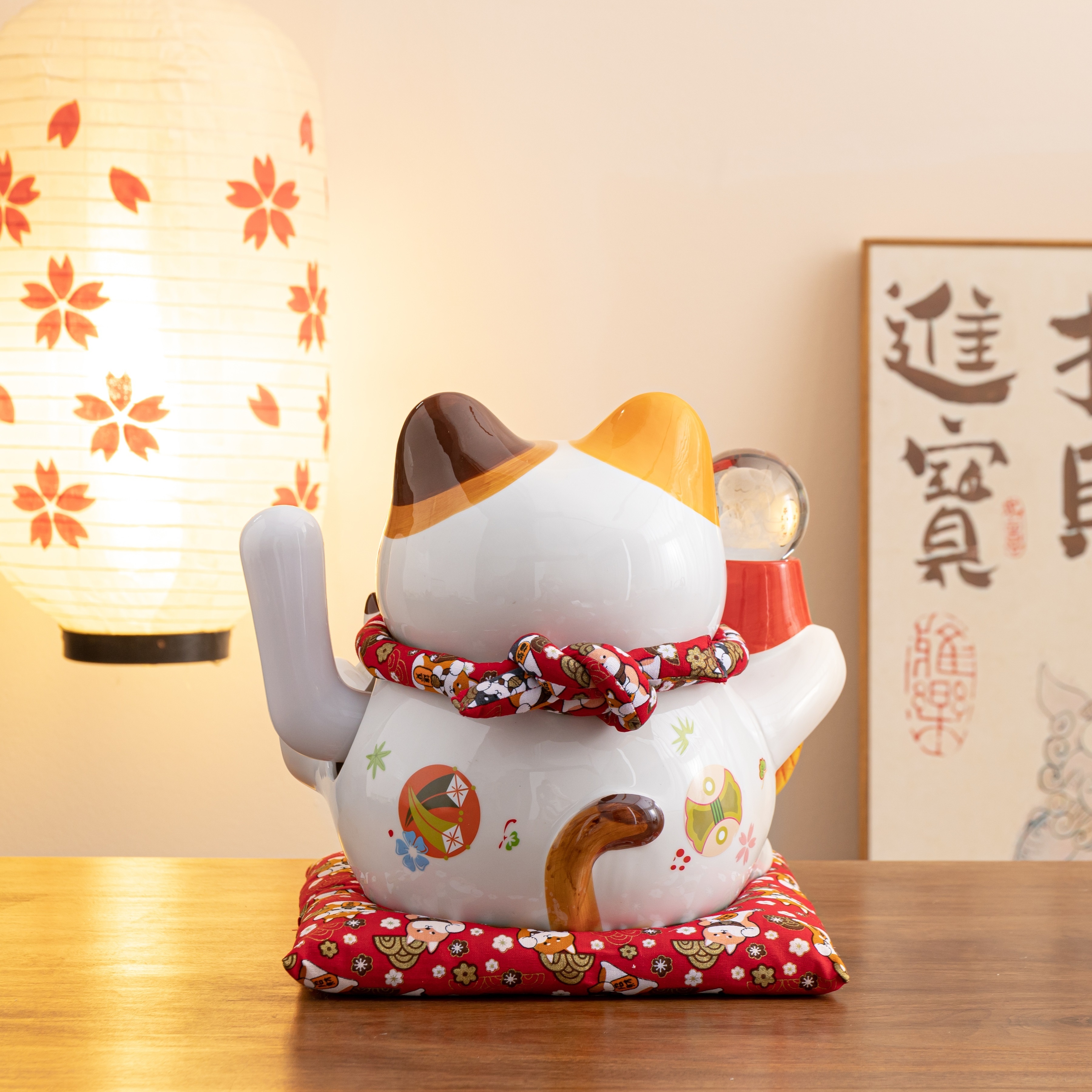 wholesale Statue Decoration Home Decor japanese-style traditional maneki neko ceramic lucky cat decoration